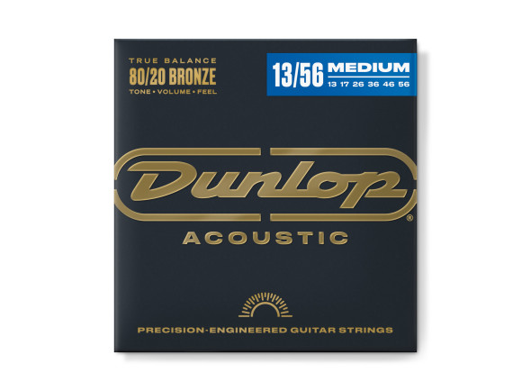 Dunlop 80/20 Bronze Acoustic Guitar Strings, 13-56 Dunlop 80/20 Bronze Acoustic Guitar Strings, 13-56